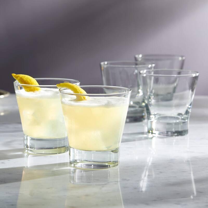 Libbey Modern Bar Essentials Double Old Fashioned Glasses, 10.5-ounce, Set of 6 - Set of 6 - Set of 6
