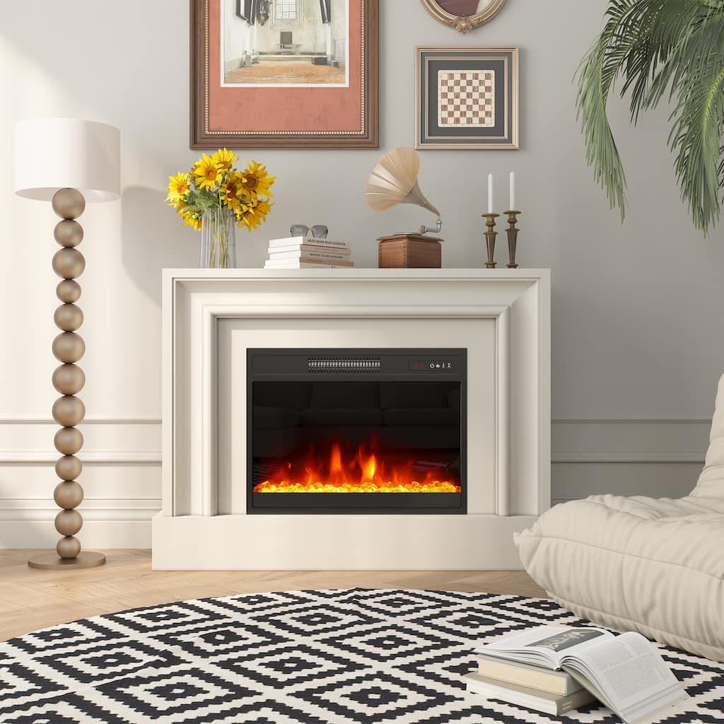 23 INCH Recessed Electric Fireplace with Remote Control (only Electric Fireplace) - 23 in.
