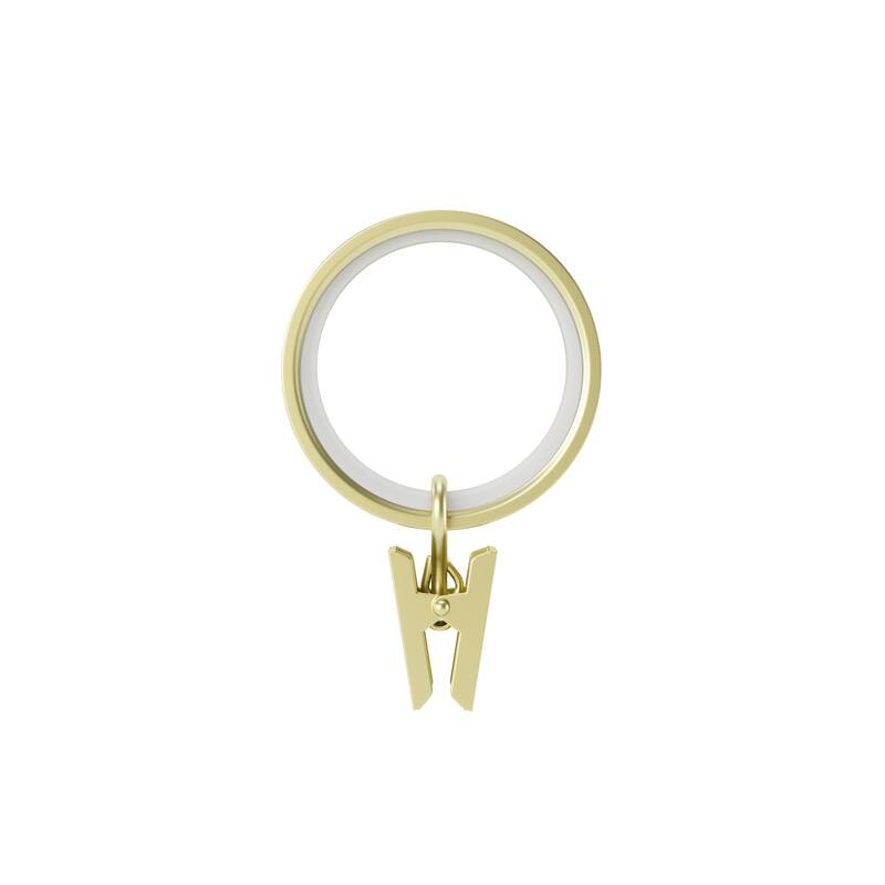 Umbra Cappa 1" Clip Rings, Set of 7 - Brass