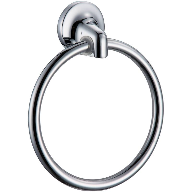Design House Alta Bay 6-5/16" Wall Mounted Towel Ring - Polished Chrome