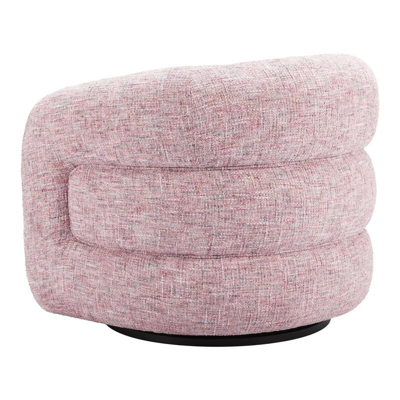 Refine Swivel Chair Pink Tweed