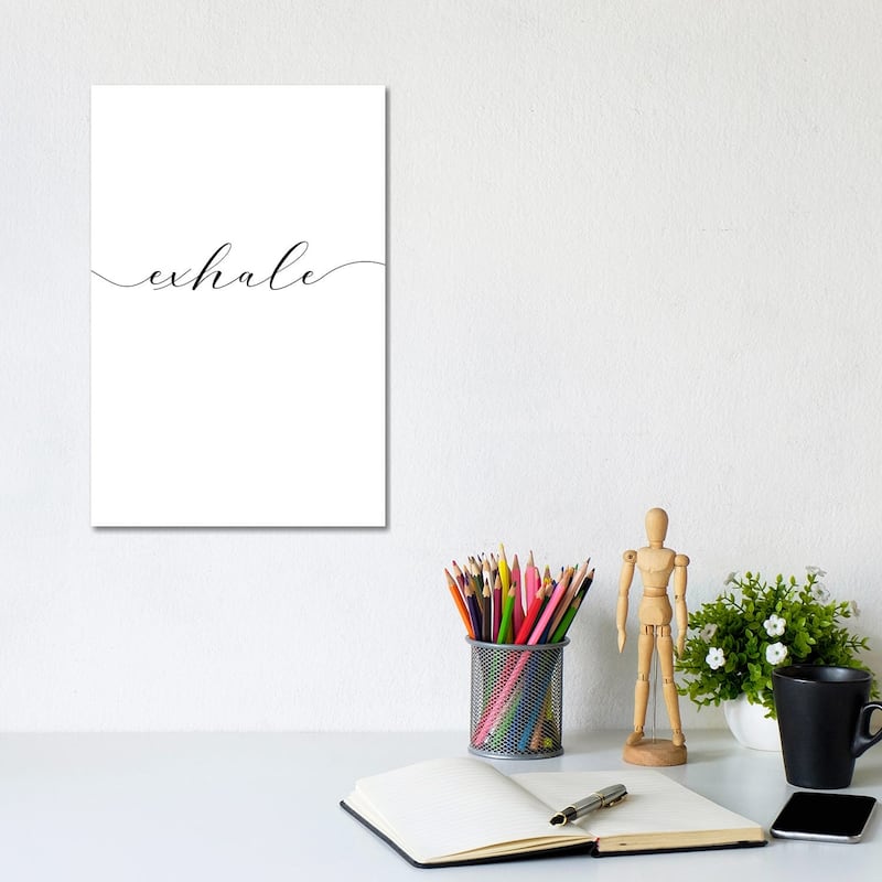iCanvas "Exhale" by Nouveau Prints Canvas Print - 12x8x0.75