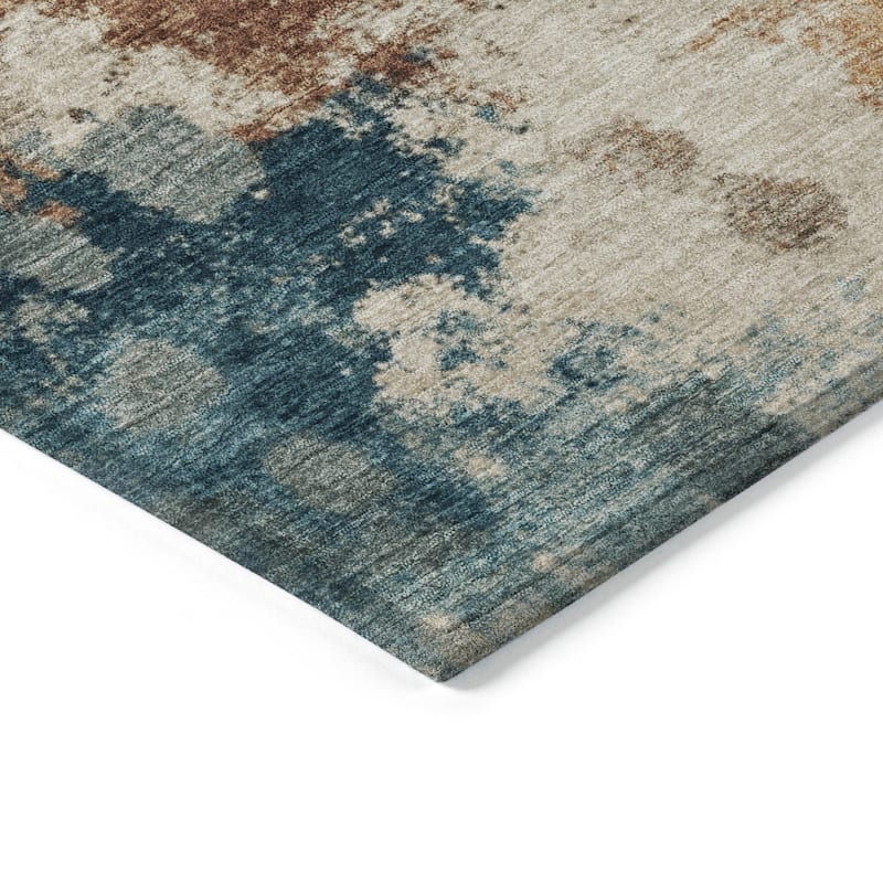 HomeRoots Abstract Transitional Rectangle Outdoor Rug