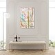 preview thumbnail 54 of 64, Bright Days, Pastel Bright Strokes Modern Gold Canvas Wall Art Print for Living Room