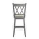 preview thumbnail 33 of 65, Eleanor Double X Back Wood Swivel Bar Stool by iNSPIRE Q Classic