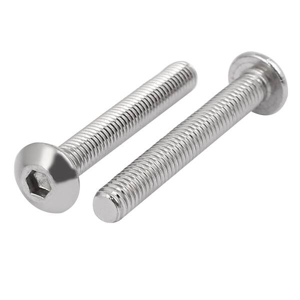 M5x30mm 304 Stainless Steel Button Head Hex Socket Cap Screws Bolts ...