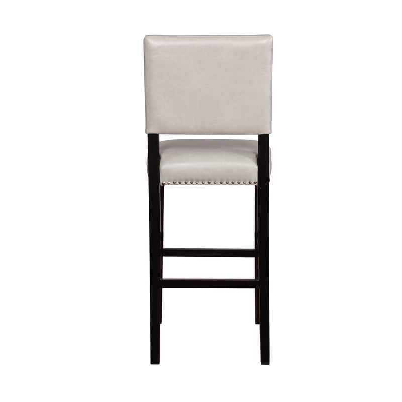 Garrett Faux Leather Dove Gray 30-inch Bar Stool