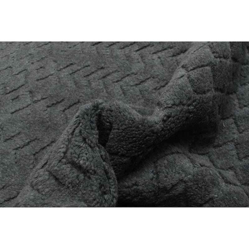ECARPETGALLERY Hand-knotted Tangier Grey Wool Rug - 2'11 x 4'11