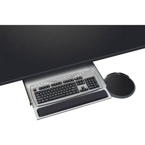 Shop Kelly Computer Underdesk Keyboard Tray Gray Keyboard Tray
