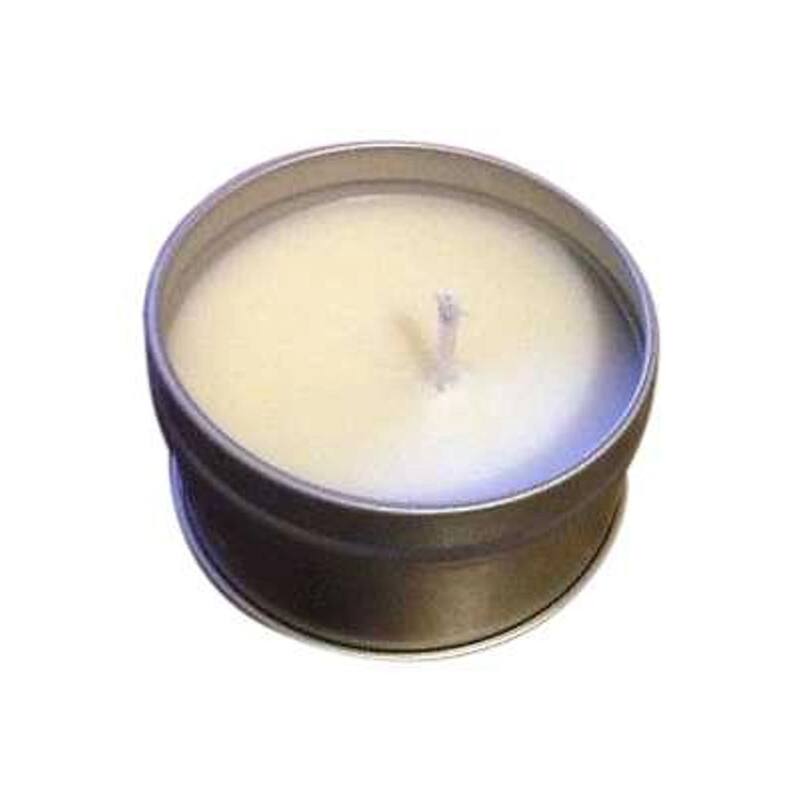 4" White Handmade Sweet Potato Pie Scented Beeswax Candle