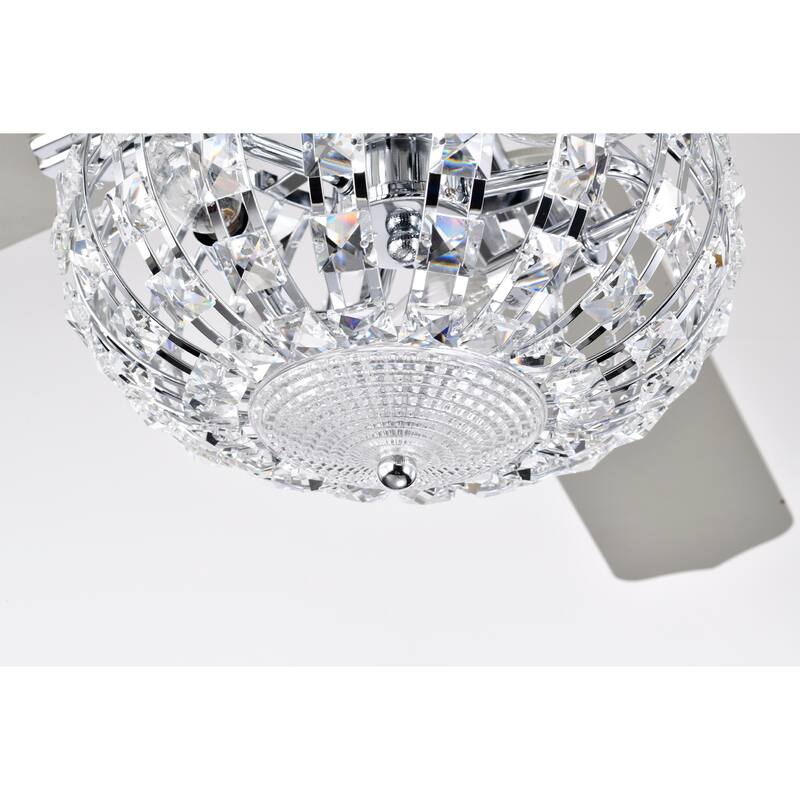 Ailani 52 Inch Chrome Polished Finish Crystal-Diamond Glam Style Ceiling Fan with Remote