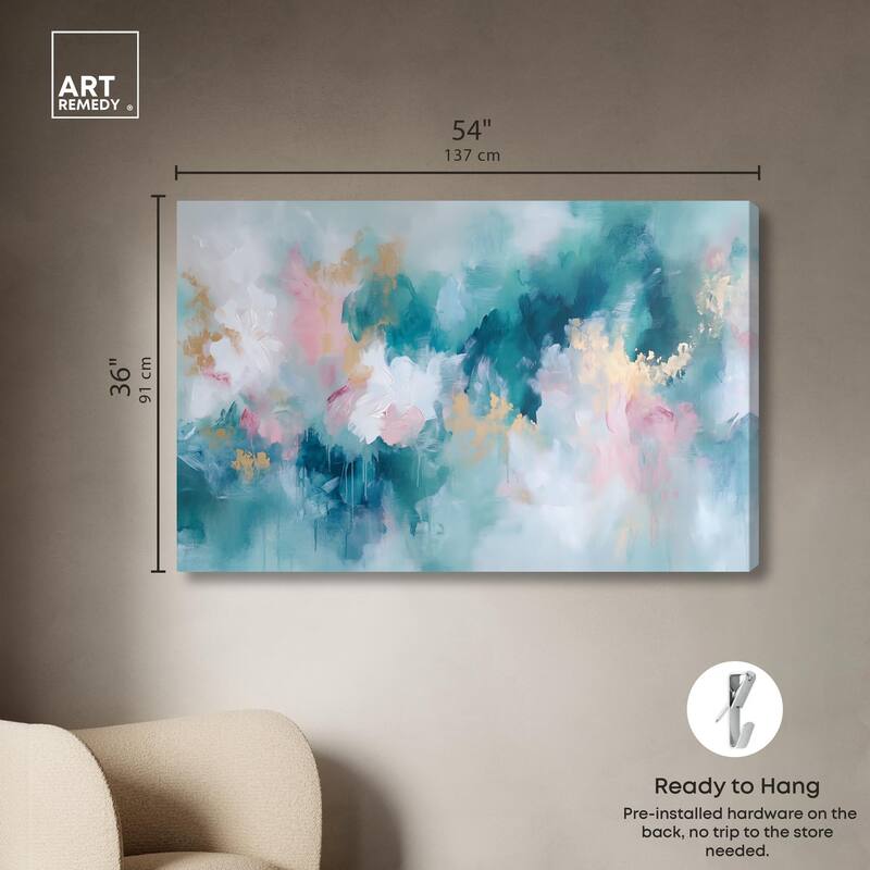Emerald Sky Canvas by Art Remedy, Gallery Wrapped
