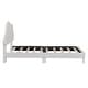 preview thumbnail 4 of 6, Twin Size Upholstered Cloud-Shape Bed with Support Slat, Velvet Platform Bed with Headboard, No Box-spring Needed, Beige