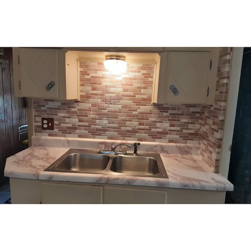 Art3d 12"x12" Vinyl Peel and Stick Backsplash Tile 10 Sheets