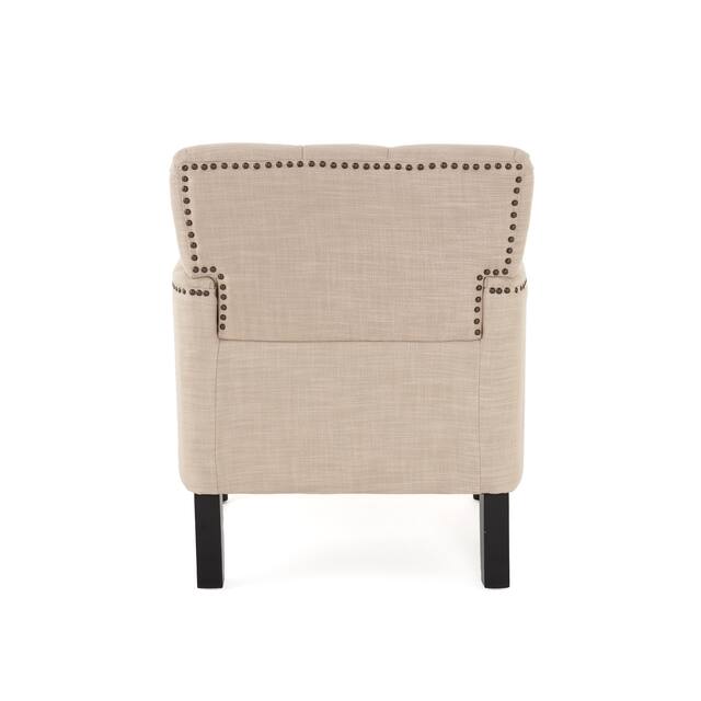 Malone Tufted Back Fabric Club Chair by Christopher Knight Home - 28.00 L x 29.50 W x 33.50 H
