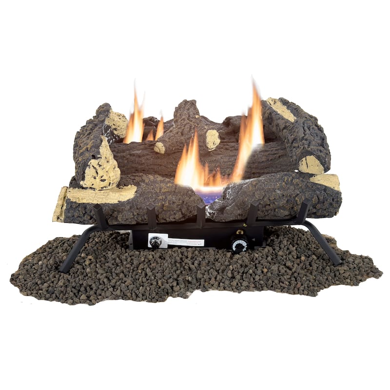 Pleasant Hearth 24" Wildwood Vent Free Gas Log Set 30,000 BTU