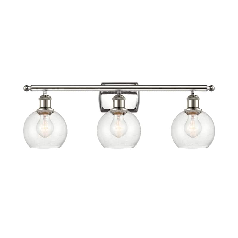 Innovations Lighting 516-3W-10-26 Athens Vanity Athens 3 Light 26" - Polished Nickel / Seedy