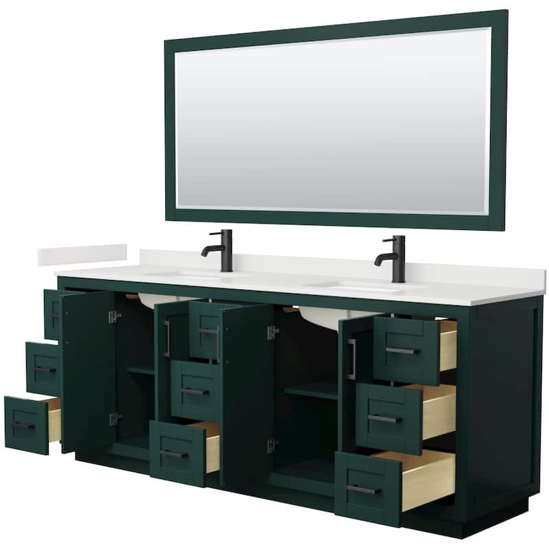 Wyndham Collection WCF292984D-QTZ-UNSM70 Miranda 84" Free Standing