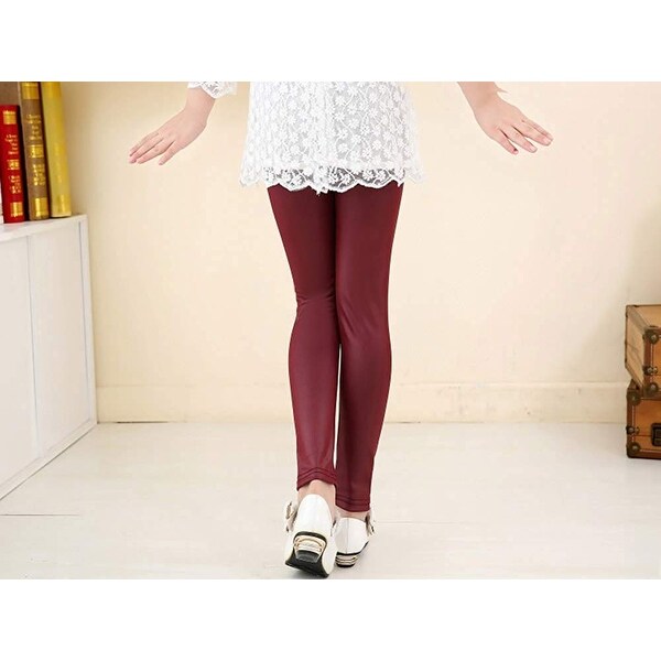 girls faux leather pants