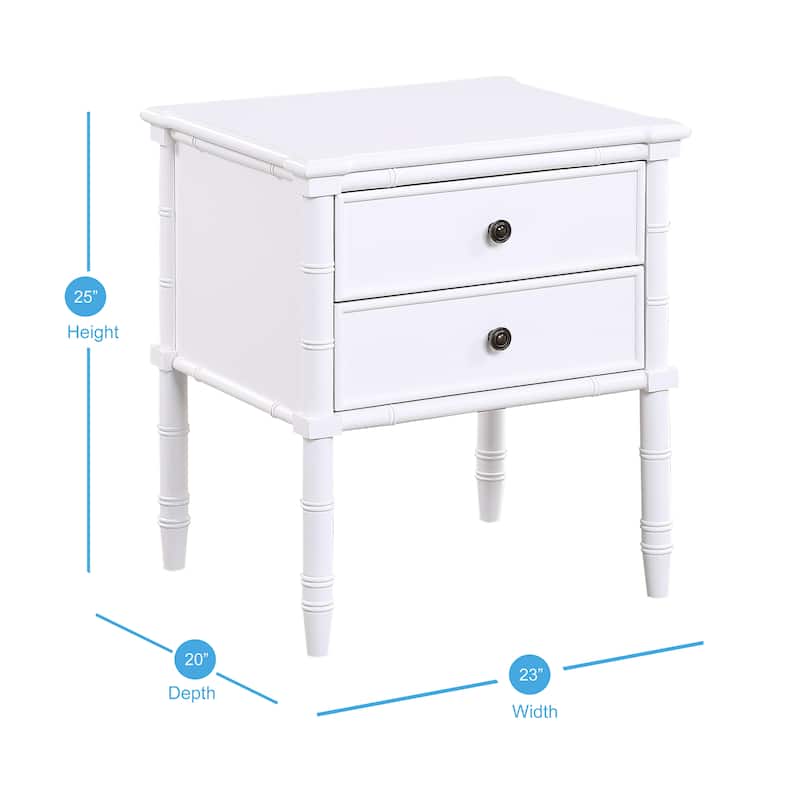 Ettington Carved Bamboo 2-drawer Nightstand by Greyson Living