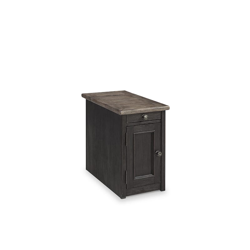 Signature Design by Ashley Tyler Creek Grayish Brown/Black Chairside End Table