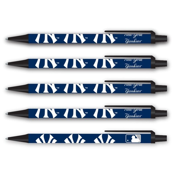 New York Yankees Pens Click Style 5 Pack