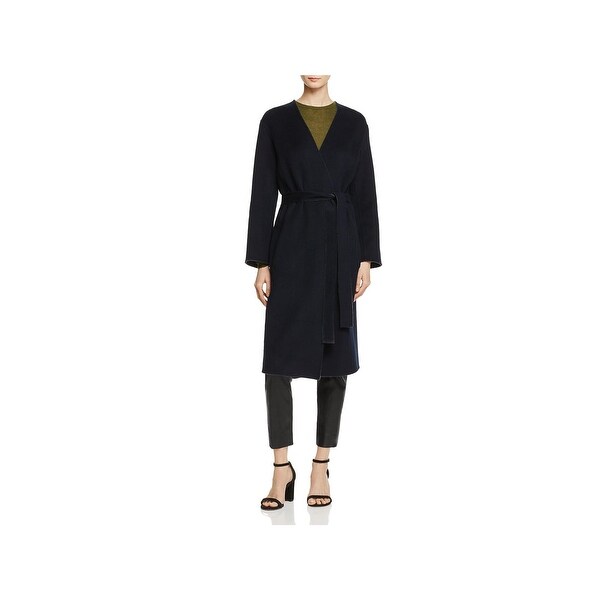 wool cashmere wrap coat