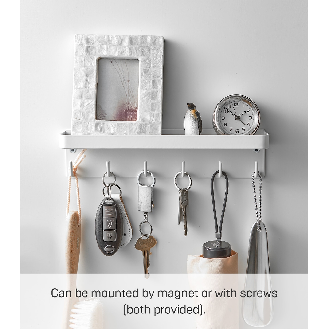 Smart Magnetic Key Rack with Tray - Thumbnail 5