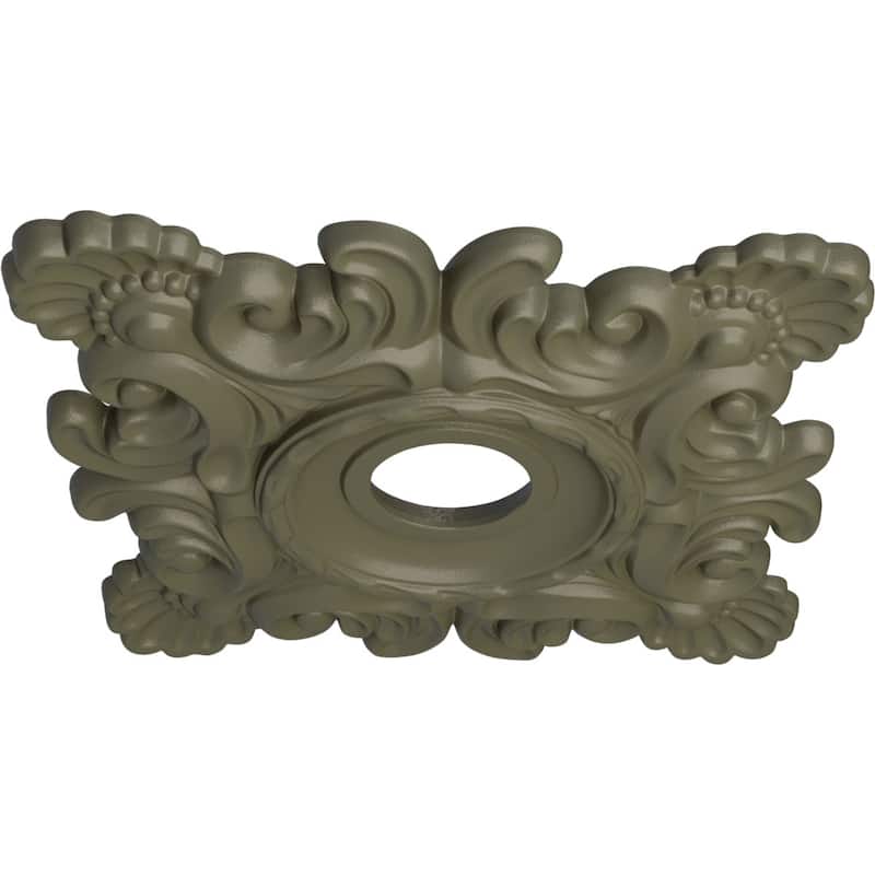 18"W x 18"H x 3 1/4"ID x 1 1/2"P Crawley Ceiling Medallion