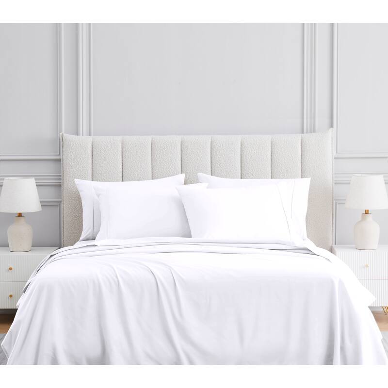 Hamilton Heights Brushed Microfiber Sheet Set - White - King