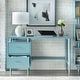 preview thumbnail 4 of 19, Simple Living Margo 2-drawer Mid-century Modern Desk