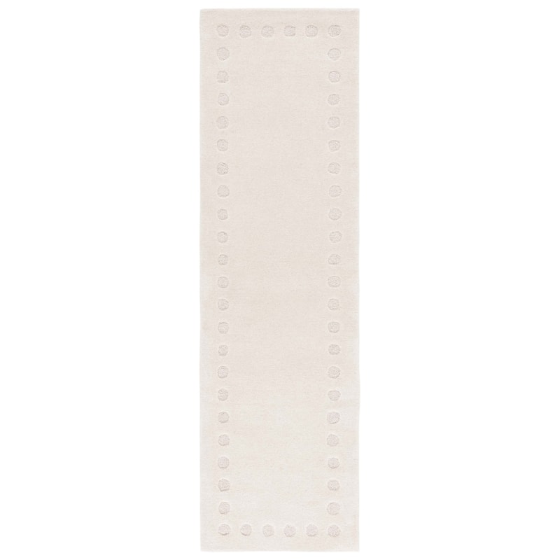 SAFAVIEH Handmade Metro Nazlije French Country Wool Rug - 2'3" x 8' Runner - Ivory