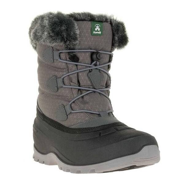Shop Kamik Women S Momentumlo Winter Boot Charcoal Quilted Nylon Overstock 30293361