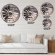preview thumbnail 4 of 8, Designart 'Spanish Cottage Carriage Wheel' Oversized Farmhouse Wall CLock