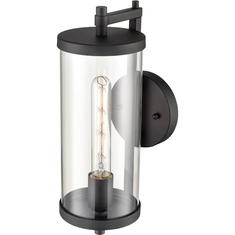 Millennium Lighting 240001 Beckham 14" Tall Outdoor Wall Sconce with - Textured Black
