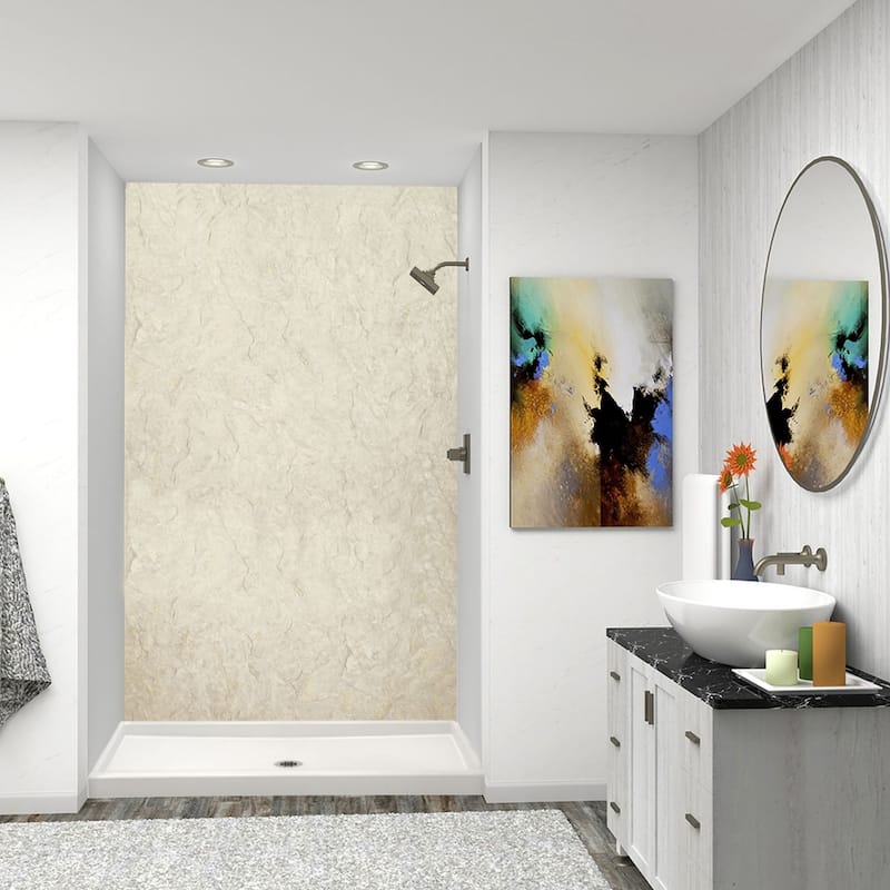 Transolid Expressions 60-in X 32-in X 96-in Glue to Wall Shower Kit - 32" x 60" x 96" - 32" x 60" x 96"