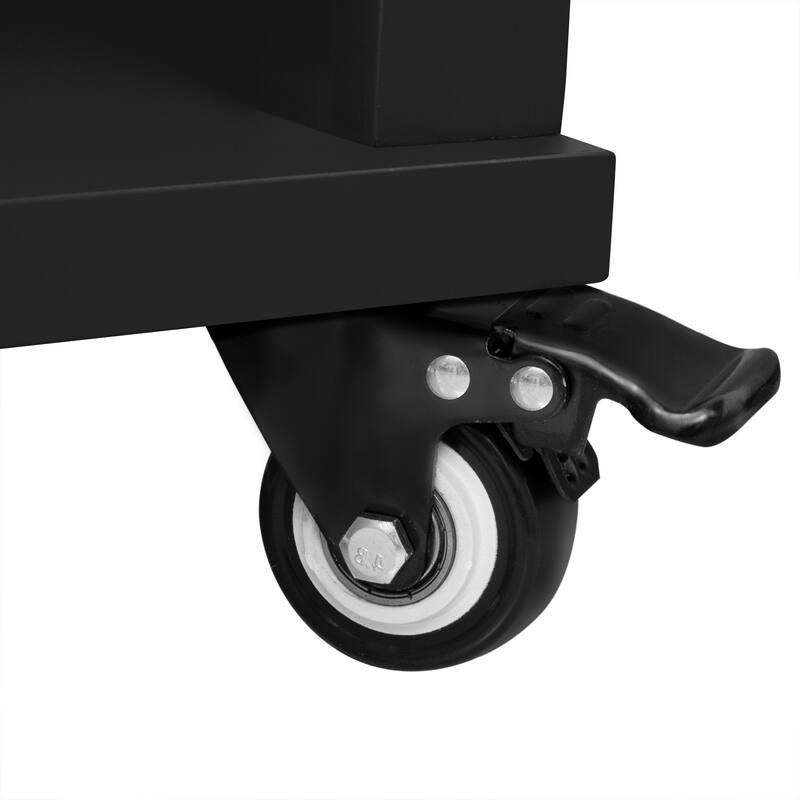 47" Kitchen Island with Extendable Table, Rubber Wood Veneer, Storage & Power