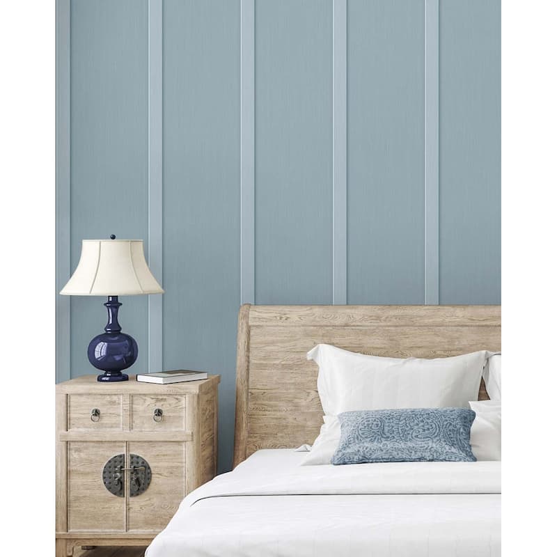 NextWall Faux Board & Batten Peel and Stick Wallpaper