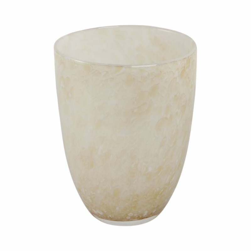 Glass Decorative Vase Textured Handcrafted Sculptural Statement Style
