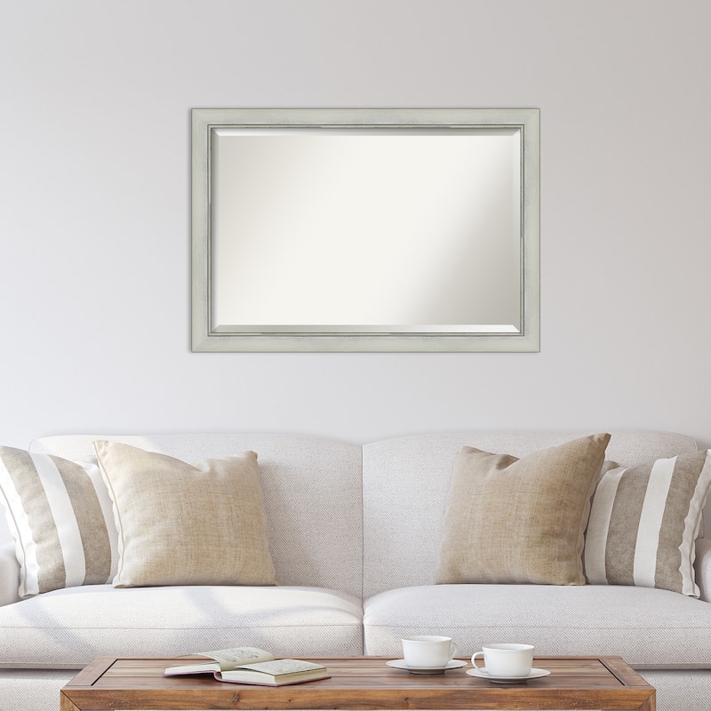 Beveled Wall Mirror - Flair Polished Nickel Frame