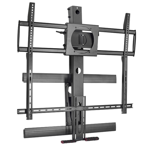 Mount It! Fireplace TV Mount, Heavy Duty Mantel TV Mount Pull Down Mounting Bracket With Height Adjustment, Fits 50 100 Inch TVs Black, Brand: Mount It! Fireplace TV Mount, Heavy Duty Mantel TV Mount Pull Down Mounting Bracket With Height Adjustment, Fits 50 100 Inch TVs Black, Brand: