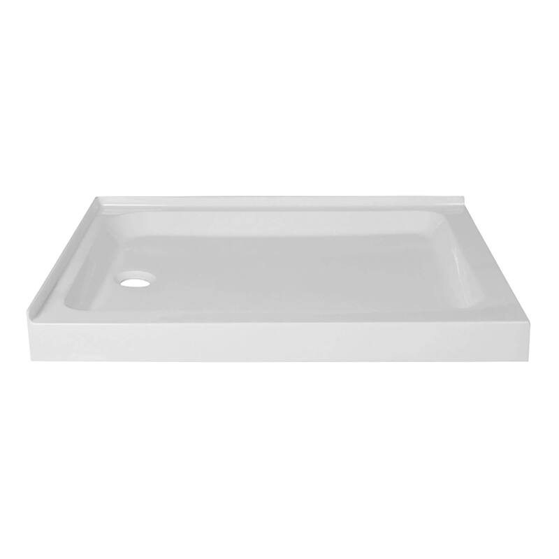 Shower Enclosure with Double Threshold Acrylic Shower Base Set