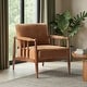 preview thumbnail 9 of 22, HULALA HOME Avidite Farmhouse Solid Wood Arm Chair with Full Assembly Caramel