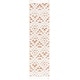 preview thumbnail 74 of 122, SAFAVIEH Moroccan Tassel Shag Kobi 2-inch Thick Rug 2'3" x 8' Runner - Ivory/Brick Rust - Runner
