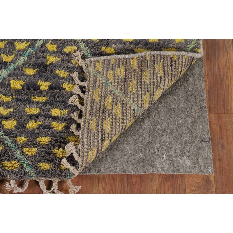 Trellis Geometric Moroccan Oriental Accent Rug Handmade Wool Carpet - 3'0" x 4'11"
