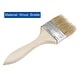 preview thumbnail 4 of 3, 2.5 Inch Paint Brush Natural Bristle Flat Edge Wood Handle for Painting 6Pcs - Brown - 2.5"