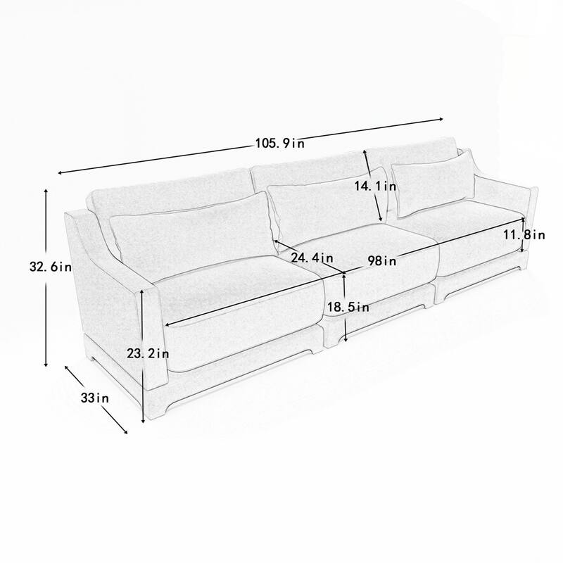 Chenille Fabric sofa
