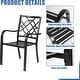 preview thumbnail 16 of 16, Outdoor Patio Stackable Dining Chairs Set of 4/6