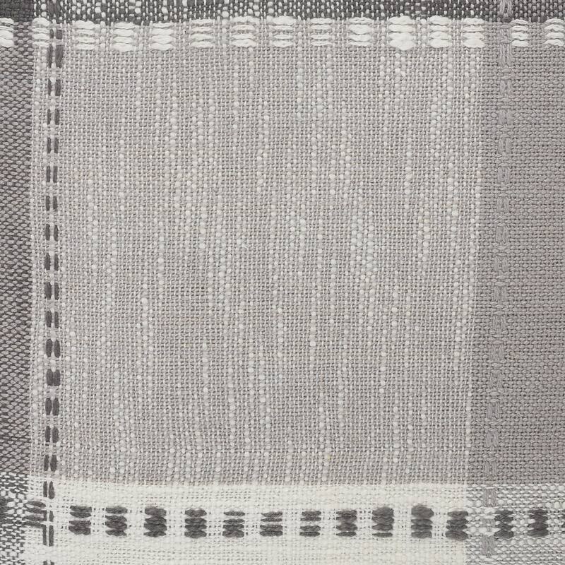 Sevita Monochrome Patchwork Plaid Throw Pillow with Fringe