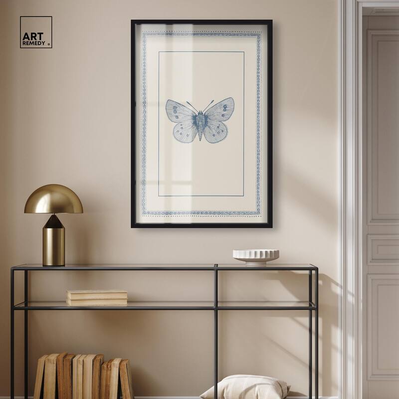 Blue Butterfly I Shadowbox by Art Remedy